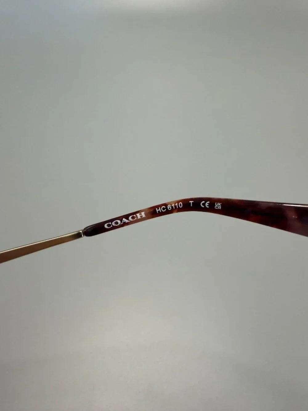 Coach HC6110 5739 Petal Tortoise Eyeglass Frames 52-16-140 New Demo